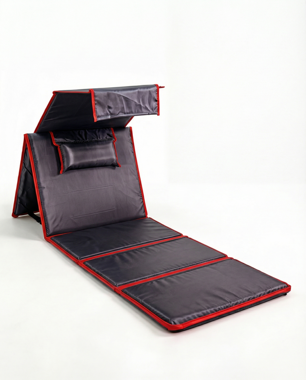 Atlas Lounge™ – Tapis de Plage Premium avec Ombre Intégrée