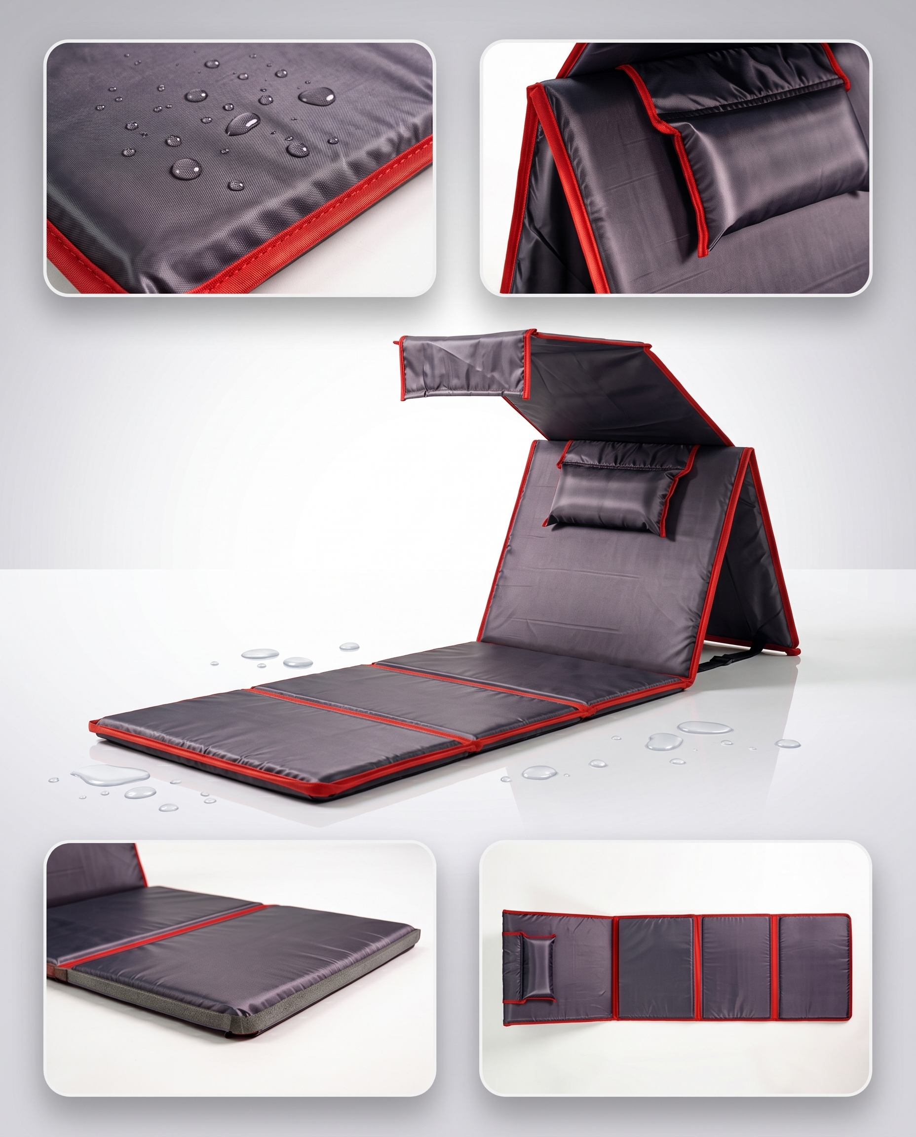 Atlas Lounge™ – Tapis de Plage Premium avec Ombre Intégrée